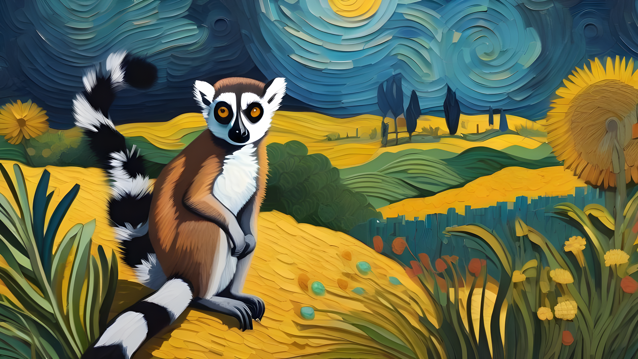 Lemur, Van Gogh