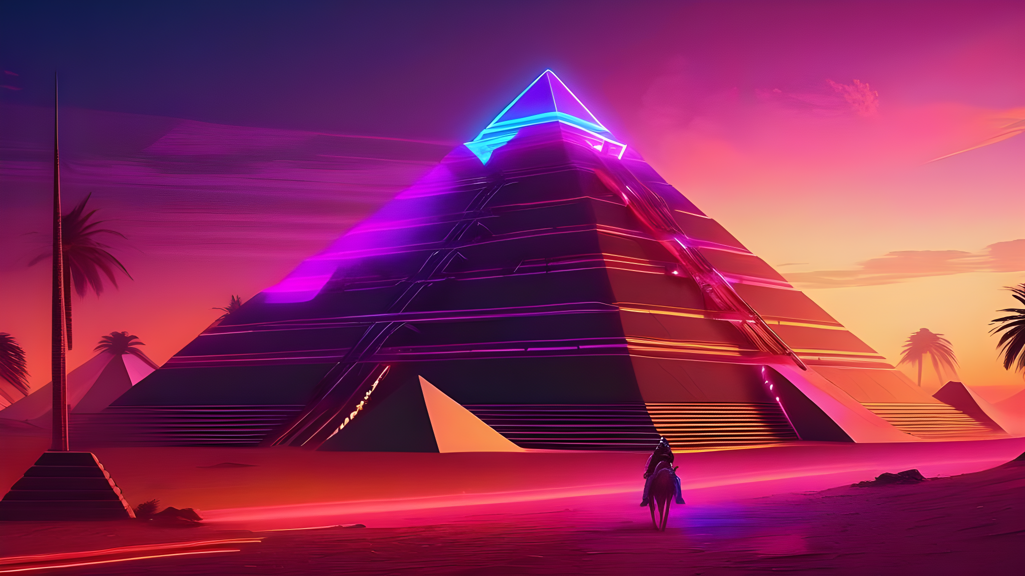 Cyberpunk pyramids