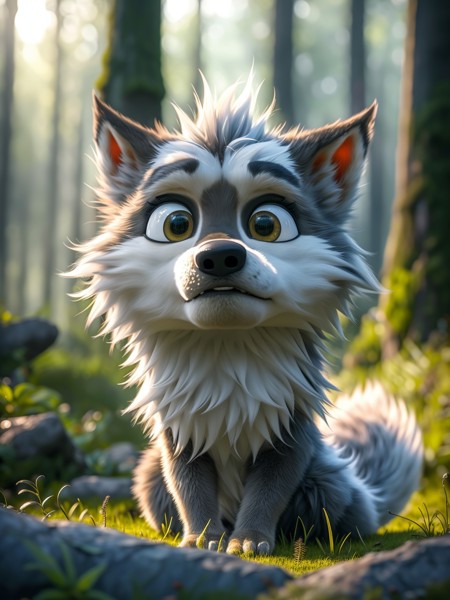 Cartoon wolf