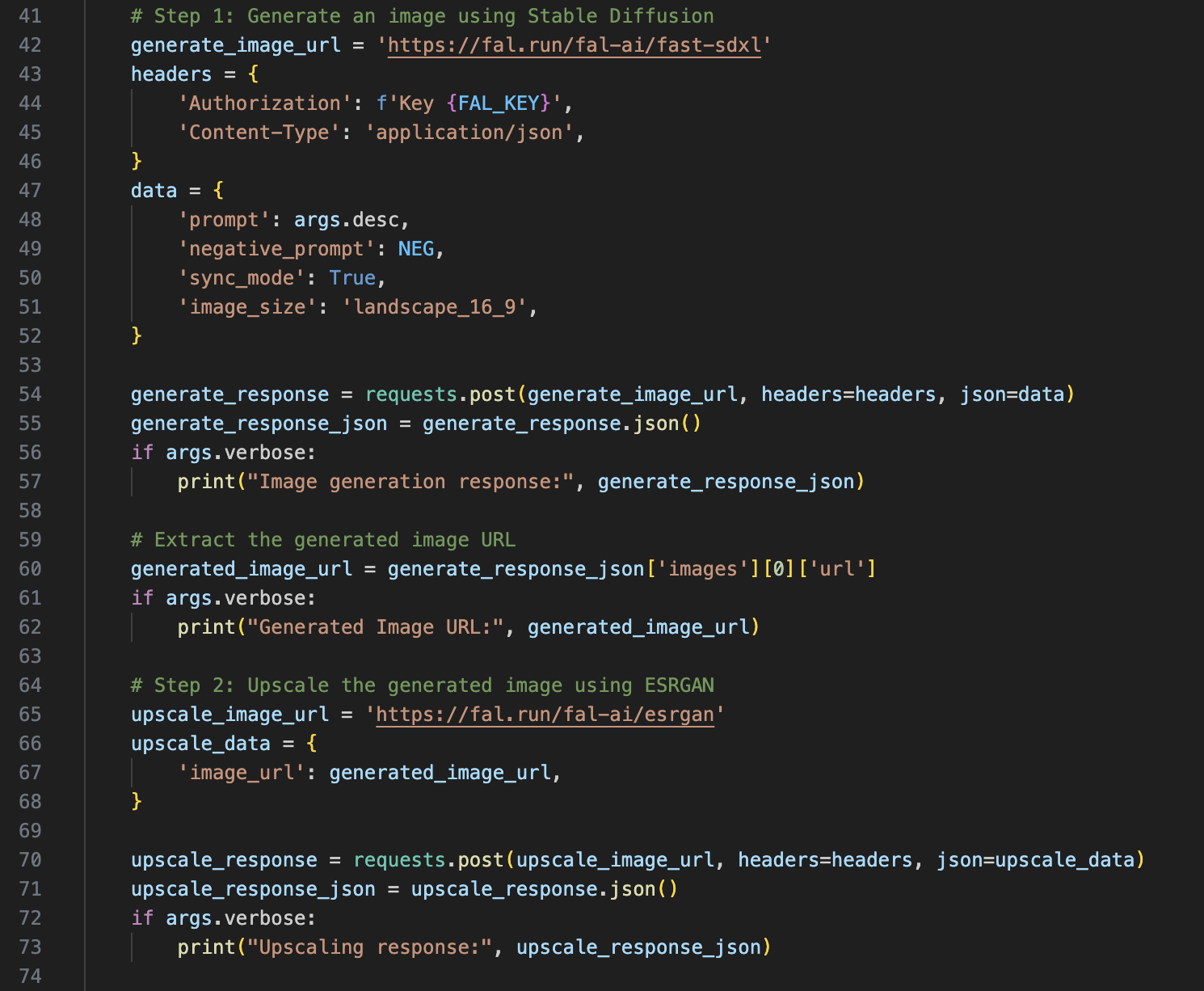 script code screenshot